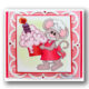 Mouse With Cupcake Digital Stamp Card