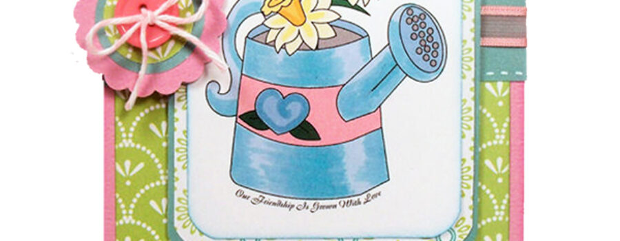 Watering Can Digital Stamp Card